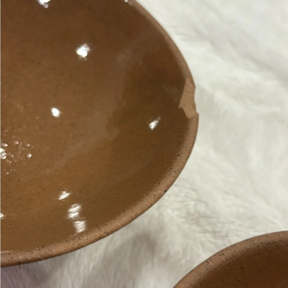 Three Williams Sonoma Bret Bortner design clay pots